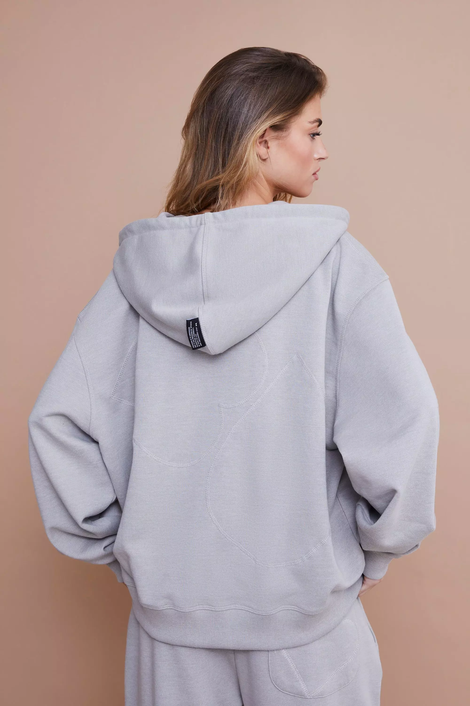 Boxy discount grey hoodie